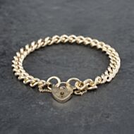 Pre-Owned 9ct Yellow Gold 7 Inch Curb Chain Bracelet 41281415