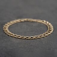 Pre-Owned 9ct Yellow Gold 8.5Inch Curb Chain Bracelet 41081497
