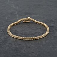 Pre-Owned 18ct Yellow Gold Diamond 7 Inch Tennis Bracelet 41281513