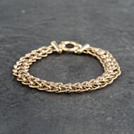 Pre-Owned 9ct Yellow Gold 7.5 Inch Fancy Chain Bracelet 41281536