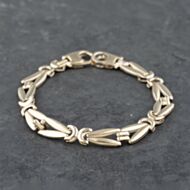 Pre-Owned 9ct Yellow Gold Fancy 7.5 Inch Chain Bracelet 41281579