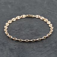 Pre-Owned 9ct Yellow Gold 7.5 Inch Anchor Bracelet 41281593