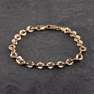 Pre-Owned 9ct Yellow Gold 7.5 Inch Trace Chain Bracelet 41281665