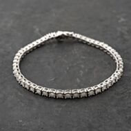 Pre-Owned 9ct White Gold 1.40ct Brilliant Cut Diamond Graduated 7.5 Inch Tennis Bracelet 41281756