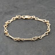 Pre-Owned 9ct Yellow Gold 7.5 Inch Fancy Chain Bracelet 41281773