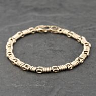 Pre-Owned 9ct Yellow Gold 7.5 Inch Fancy Chain Bracelet 41281774