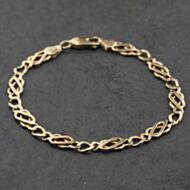 Pre-Owned 9ct Yellow Gold 7.5 Inch Celtic Bracelet 41281794