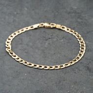 Pre-Owned 9ct Yellow Gold 7.5 Inch Curb Chain Bracelet 41281805