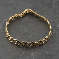 Pre-Owned 9ct Yellow Gold 7 Inch Fancy Chain Bracelet 41281832