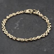 Pre-Owned 9ct Yellow Gold 7.5 Inch Fancy Chain Bracelet 41281833