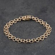 Pre-Owned 9ct Yellow Gold 8 Inch Fancy Chain Bracelet 41281866