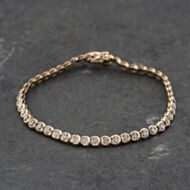 Pre-Owned 9ct Yellow Gold 0.50ct Diamond Set 7.5 Inch Bracelet 41281925