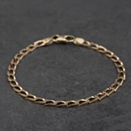 Pre-Owned 9ct Yellow Gold 7.5 Inch Curb Chain Bracelet 41281998
