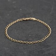 Pre-Owned 9ct Yellow Gold 7 Inch Curb Chain Bracelet 41282002