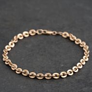 Pre-Owned 9ct Yellow Gold 8 Inch Trace Chain Bracelet 41282019
