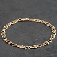 Pre-Owned 9ct Yellow Gold 7.5 Inch Celtic Chain Bracelet 41282021