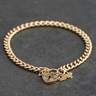 Pre-Owned 9ct Yellow Gold 7 Inch Curb Chain Bracelet 41282022