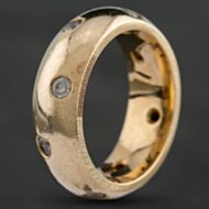 Pre-Owned 9ct Yellow Gold Cubic Zirconia Dress Ring 412900245