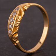 Pre-Owned Ornate Diamond Five Stone Ring 4133780