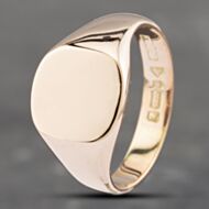 Pre-Owned Antique 9ct Rose Gold Signet Ring 41341567