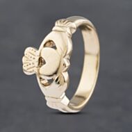 Pre-Owned 9ct Yellow Gold Claddagh Ring 41341864