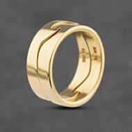 Pre-Owned 18ct Yellow Gold Georg Jensen 2 Piece Fusion Band Ring 41341921