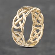 Pre-Owned 9ct Yellow Gold Celtic Band Ring 41341942