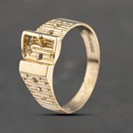 Pre-Owned 9ct Yellow Gold Buckle Ring 41342085