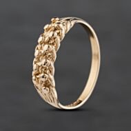 Pre-Owned 9ct Yellow Gold 2 Row Keeper Ring 41342112
