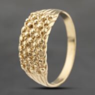 Pre-Owned 9ct Yellow Gold Five Row Keeper Ring 41342133