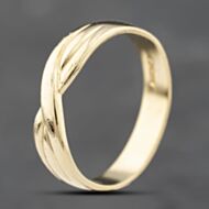 Pre-Owned 18ct Yellow Gold Crossover Ring 41342203