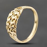 Pre-Owned Vintage Yellow Gold Two Row Keeper Ring 41342227