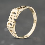 Pre-Owned 9ct Yellow Gold Dad Signet Ring 41342347