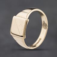 Pre-Owned 9ct Yellow Gold Square Signet Ring 41342385
