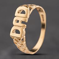 Pre-Owned 9ct Yellow Gold Dad Signet Ring 41342407