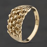 Pre-Owned 9ct Yellow Gold Four Row Keeper Ring 41342534