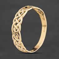 Pre-Owned 9ct Yellow Gold Celtic Band Ring 41342650