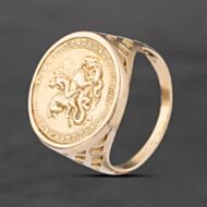 Pre-Owned 9ct Yellow Gold St George Coin Ring 41342663