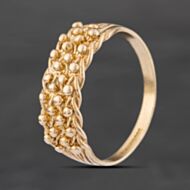 Pre-Owned 9ct Yellow Gold 4 Row Keeper Ring 41342666