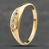 Pre-Owned Vintage Yellow Gold Diamond Graduated Five Stone Ring 41381451