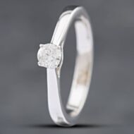 Pre-Owned Platinum 0.18ct Brilliant Cut Diamond Solitaire Ring 41382020