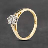 Pre-Owned 18ct Yellow Gold Brilliant Cut Diamond Cluster Ring 41382272