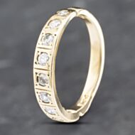 Pre-Owned Vintage Yellow Gold Diamond Half Eternity Ring 41382652