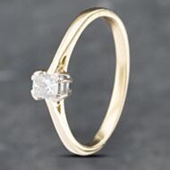 Pre-Owned 18ct Yellow Gold 0.25ct Princess Cut Diamond Solitaire Ring 41382662