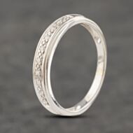 Pre-Owned 9ct White Gold Diamond Half Eternity Ring 41382736