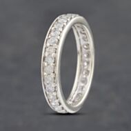 Pre-Owned 9ct White Gold Diamond Full Eternity Ring 41382747
