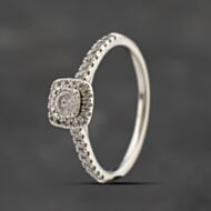 Pre-Owned 9ct White Gold 0.33ct Diamond Cluster Ring 41383316