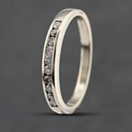 Pre-Owned 9ct White Gold 0.20ct Diamond Channel Set Half Eternity Ring 41383461