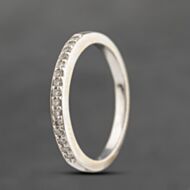 Pre-Owned 18ct White Gold 0.30ct Brilliant Cut Diamond Half Eternity Ring 41383644