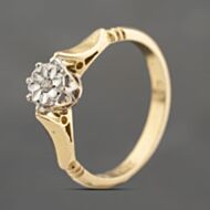Pre-Owned Yellow Gold Diamond Solitaire Ring 41383657